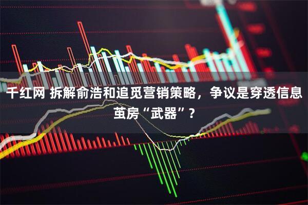 千红网 拆解俞浩和追觅营销策略，争议是穿透信息茧房“武器”？